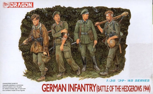 KIT DA MONTARE SCALA COMPATIBILE CON GERMAN INFANTRY (BATTLE OF THE HEDGEROWS 1944) KIT 1:35 DRAGON D6025