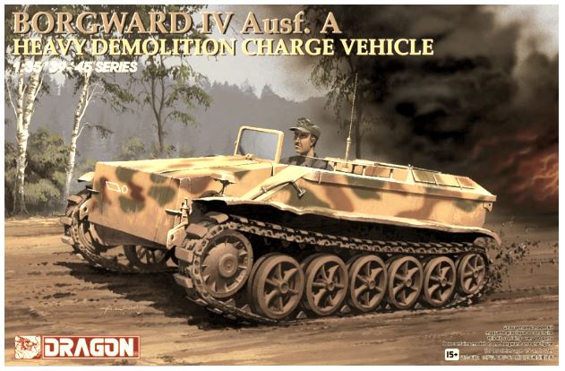 KIT DA MONTARE SCALA COMPATIBILE CON BORGWARD IV AUSF. A HEAVY DEMOLITION CHARGE VEHICLE KIT 1:35 DRAGON D6101