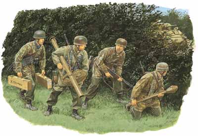 KIT DA MONTARE SCALA COMPATIBILE CON HEDGERON TANK HUNTERS (FALLSCHIRMJAGER NORMANDY 1944) KIT 1:35 DRAGON D6127