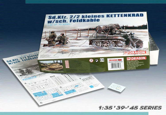 KIT DA MONTARE SCALA COMPATIBILE CON SD.KFZ.2/2 KLEINES KETTENKRAD KIT 1:35 DRAGON D6128