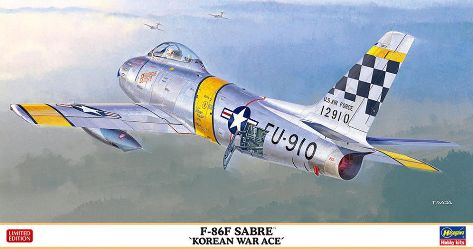 KIT DA MONTARE SCALA COMPATIBILE CON F-86F SABRE KOREAN WAR ACE KIT 1:48 HASEGAWA HA07532