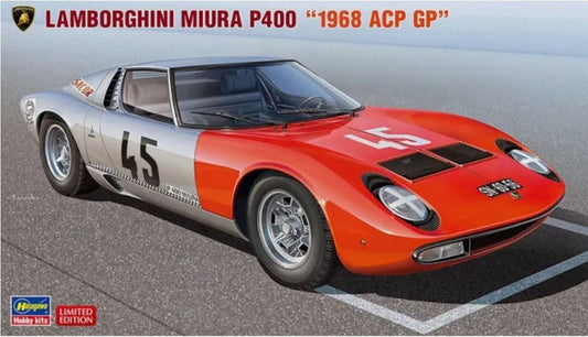 KIT DA MONTARE SCALA COMPATIBILE CON LAMBORGHINI MIURA P400 1968 ACP GP KIT 1:24 HASEGAWA HA20683