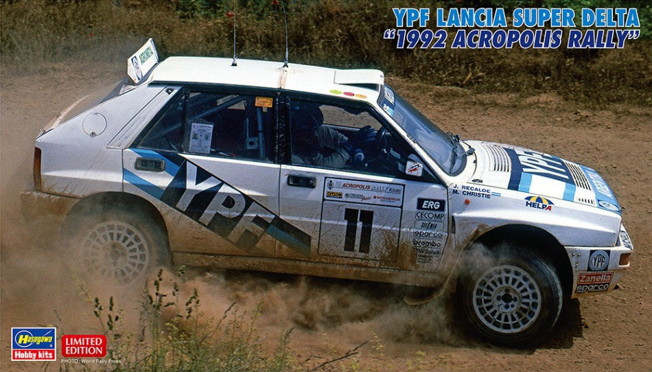 KIT DA MONTARE SCALA COMPATIBILE CON LANCIA SUPER DELTA 1992 ACROPOLIS RALLY KIT 1:24 HASEGAWA HA20685