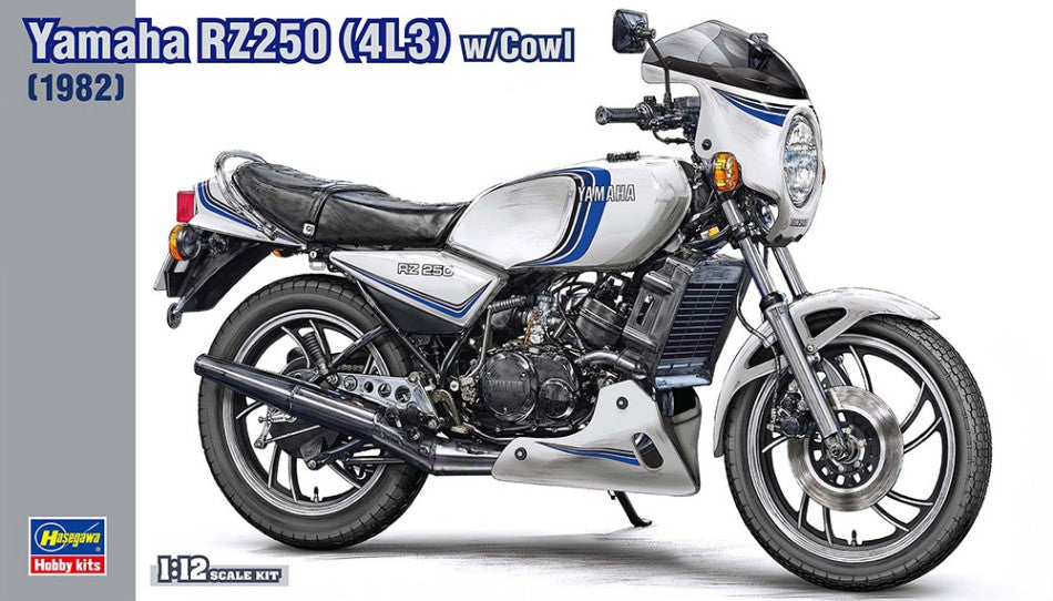 MODELLINO SCALA COMPATIBILE CON YAMAHA RZ250 1982 1:12 HASEGAWA HA21758 MODEL