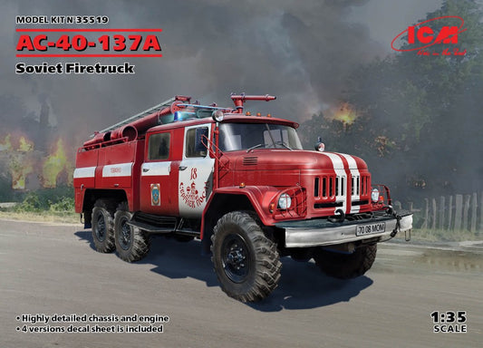 KIT DA MONTARE SCALA COMPATIBILE CON AC-40 137A SOVIET FIRETRUCK KIT 1:35 ICM ICM35519