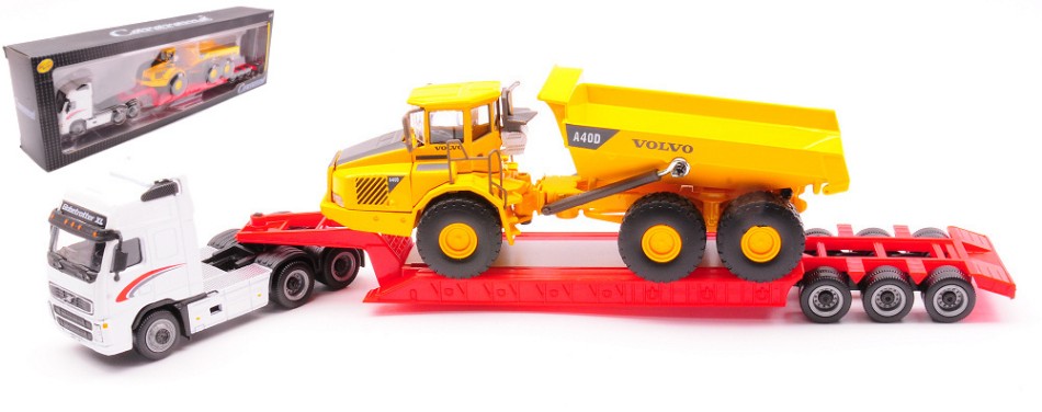 MODELLINO SCALA COMPATIBILE CON VOLVO FH12 WITH TIPPER A40D 1:87 CARARAMA CA185003