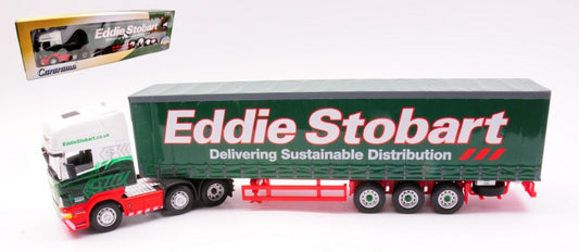 MODELLINO SCALA COMPATIBILE CON BILICO SCANIA EDDIE STOBART 1:50 CARARAMA CACR005