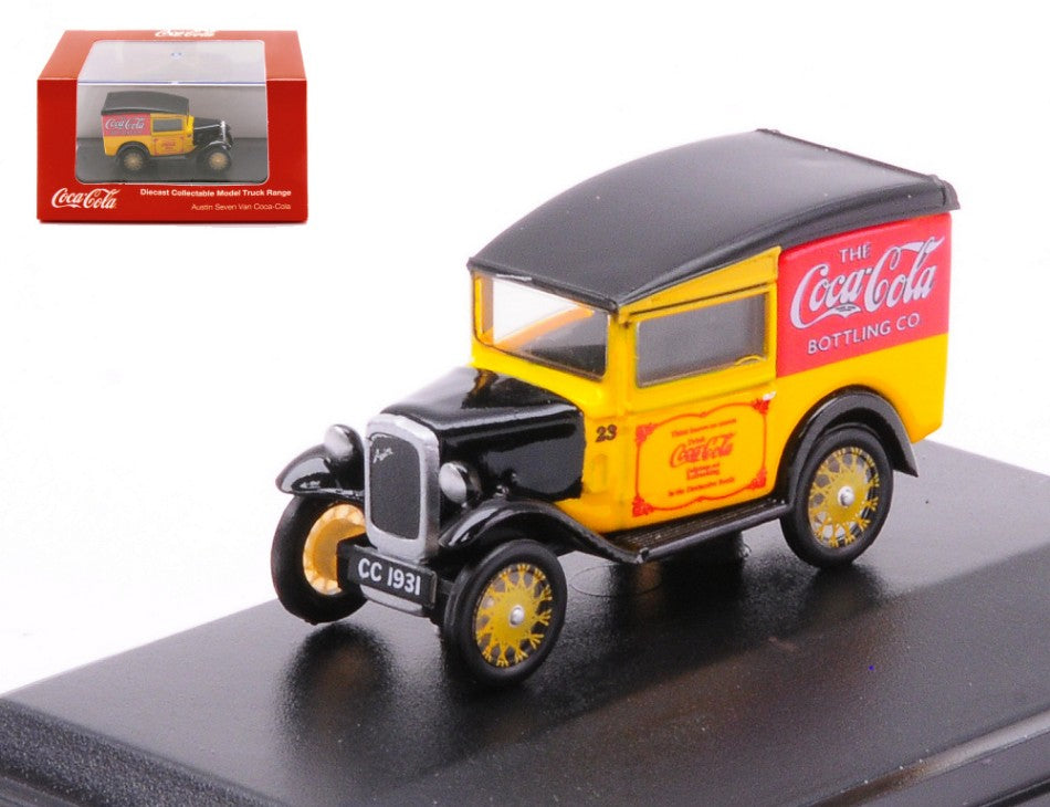 MODELLINO SCALA COMPATIBILE CON AUSTIN SEVEN VAN COCA COLA 1:76 OXFORD OXF76ASV006CC