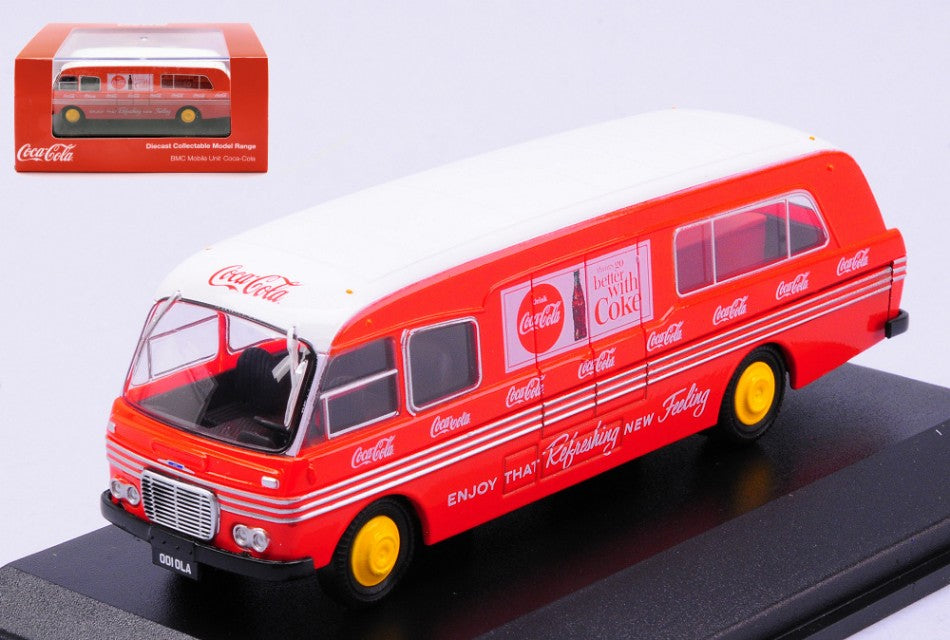 MODELLINO SCALA COMPATIBILE CON BMC MOBILE UNIT COCA COLA 1:76 OXFORD OXF76BMC005CC