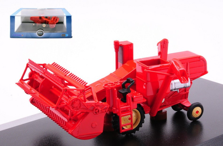 MODELLINO SCALA COMPATIBILE CON MIETITREBBIA COMBINE HARVESTER RED 1:76 OXFORD OXF76CHV001