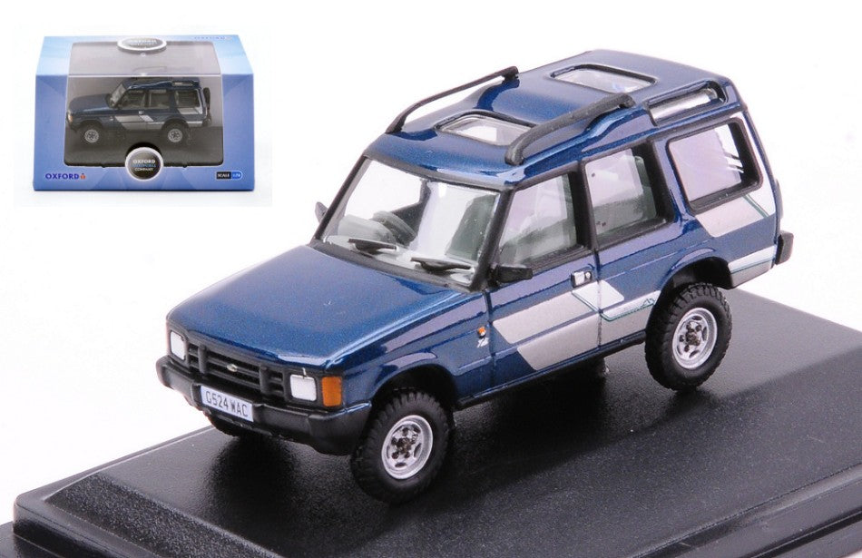 MODELLINO SCALA COMPATIBILE CON LAND ROVER DISCOVERY 1 MARSEILLES BLUE 1:76 OXFORD OXF76DS1003