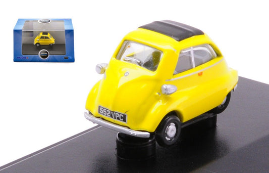 MODELLINO SCALA COMPATIBILE CON BMW ISETTA YELLOW 1:76 OXFORD OXF76IS004