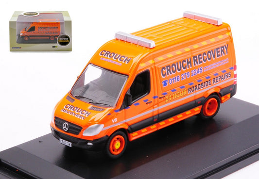 MODELLINO SCALA COMPATIBILE CON MERCEDES SPRINTER VAN CROUCH RECOVERY 1:76 OXFORD OXF76MSV011