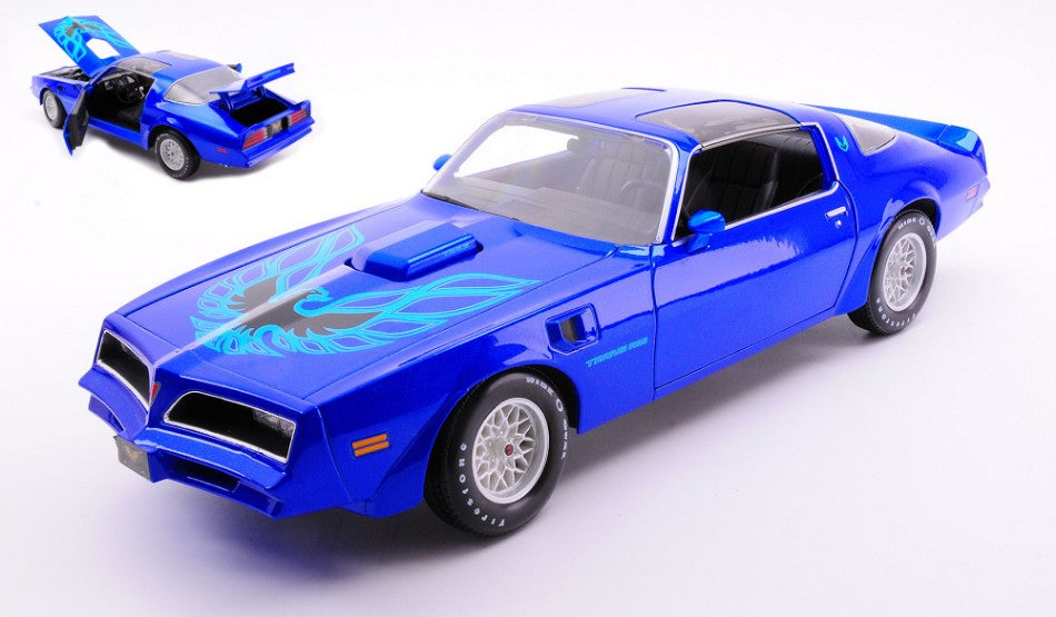 MODELLINO SCALA COMPATIBILE CON PONTIAC FIREBIRD TRANS AM 1978 BLUE 1:18 MAISTO MI31464B