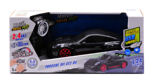 MODELLINO SCALA COMPATIBILE CON PORSCHE 911 GT3 RS 2.4 GHZ RADIOCOMANDO 1:24 MAISTO MI82344