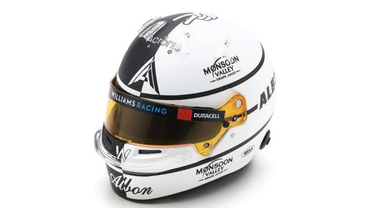 MODELLINO SCALA COMPATIBILE CON CASCO WILLIAMS ALEXANDER ALBON BRITISH GP 2023 1:5 SPARK MODEL 5HF114