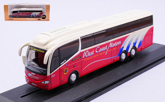 MODELLINO SCALA COMPATIBILE CON AUTOBUS IRIZAR i6 WEST COAST MOTORS 1:76 OXFORD OXF76IR6002