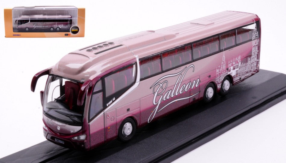 MODELLINO SCALA COMPATIBILE CON AUTOBUS IRIZAR i6 GALLEON TRAVEL 1:76 OXFORD OXF76IR6004