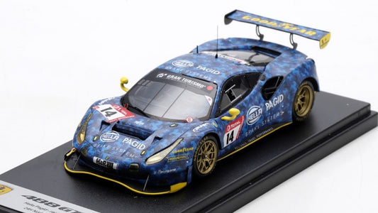 MODELLINO SCALA COMPATIBILE CON FERRARI 488 GT3 EVO N.14 24H NURBURG.2021 KOHLHAAS/KOHLER/JAGER/SCH.1:43 LOOKSMART LSRC096