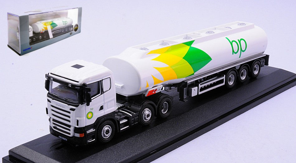 MODELLINO SCALA COMPATIBILE CON SCANIA BP TANKER 1:76 OXFORD OXFSHL01TK MODEL