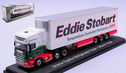 MODELLINO SCALA COMPATIBILE CON BILICO SCANIA R420 TOPLINE EDDIE STOBART 1:76 OXFORD OXFSTOB034