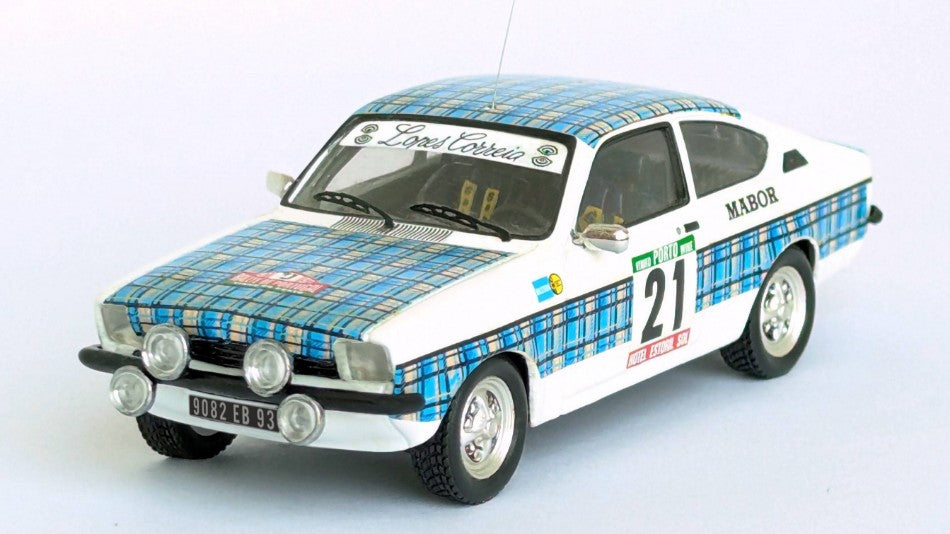 MODELLINO SCALA COMPATIBILE CON OPEL KADETT GT/E 8th RALLY OF PORTUGAL 1979 SANTOS-TRISTAO 1:43 TROFEU TFDSN209