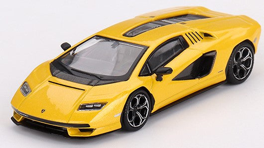 MODELLINO SCALA COMPATIBILE CON LAMBORGHINI COUNTACH LPI 800-4 2024 YELLOW 1:64 MINI GT MGT00733