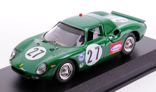 MODELLINO SCALA COMPATIBILE CON FERRARI 250 LM N.27 24 H DAYTONA 1966 D.PIPER-R.ATTWOOD 1:43 BEST MODEL BT9861