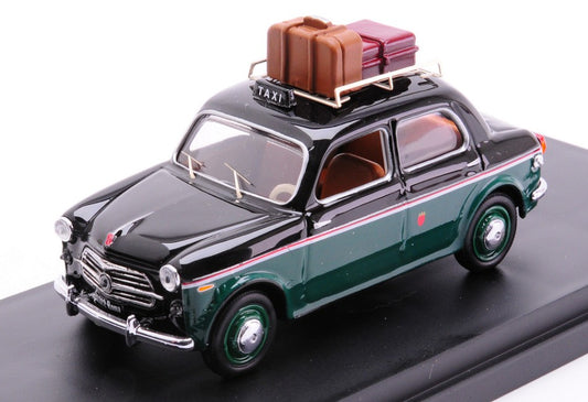 MODELLINO SCALA COMPATIBILE CON FIAT 1100 TAXI ROMA 1956 CON PORTAPACCHI 1:43 RIO RI4732