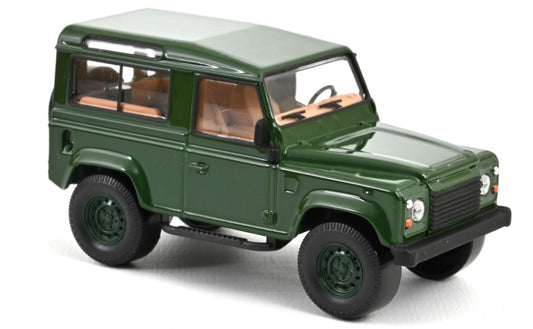 MODELLINO SCALA COMPATIBILE CON LAND ROVER DEFENDER 1995 DARK GREEN JET CAR 1:43 NOREV NV845108