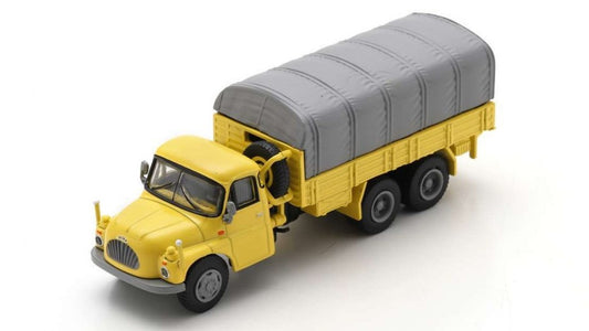 MODELLINO SCALA COMPATIBILE CON TATRA T138 FLATBED TRUCK YELLOW 1:87 SCHUCO SH452678600