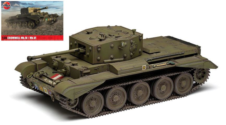 KIT DA MONTARE SCALA COMPATIBILE CON CRUISER Mk VIII A27M CRONWELL Mk IV Mk VI KIT 1:35 AIRFIX A1384