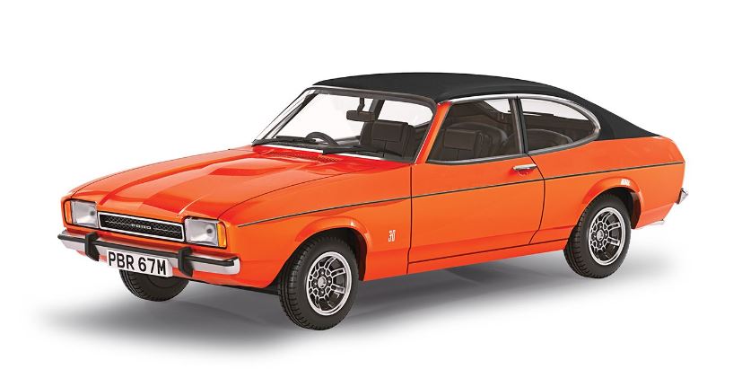 MODELLINO SCALA COMPATIBILE CON FORD CAPRI MK2 GHIA RED 1:43 VANGUARDS VA15401