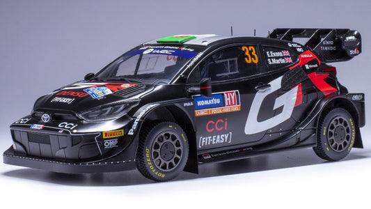 MODELLINO IN SCALA Ixo Model COMPATIBILE CON TOYOTA YARIS WRC N.33 RALLY SWEDEN 2024 EVANS-MARTIN 1:18
 MODEL SCALE 18RMC200 241220