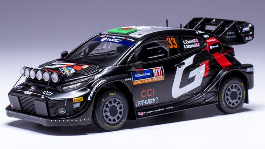 MODELLINO IN SCALA Ixo Model COMPATIBILE CON TOYOTA YARIS WRC N.33 RALLY SWEDEN 2024 EVANS-MARTIN 1:43 MODEL SCALE RAM925 241220