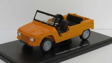 MODELLINO SCALA COMPATIBILE CON CITROEN MEHARI 1970 ORANGE 1:24 EDITORIA MAG24CIMEHARIO