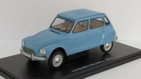 MODELLINO SCALA COMPATIBILE CON CITROEN DYANE 6 1970 BLUE 1:24 EDITORIA MAG24CIDYANE6B