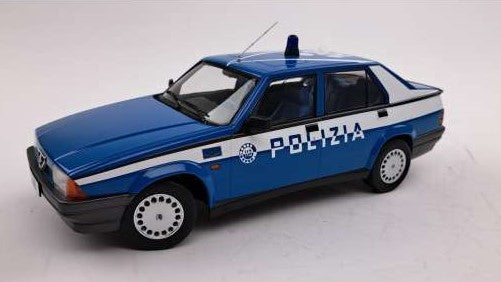 MODELLINO SCALA COMPATIBILE CON ALFA ROMEO 75 POLIZIA 1:18 TRIPLE 9 T9-1800475