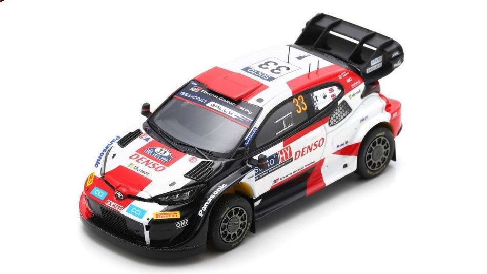 MODELLINO SCALA COMPATIBILE CON TOYOTA YARIS N.33 WINNER RALLY FINLAND 2023 E.EVANS-S.MARTIN 1:43 SPARK MODEL S6736