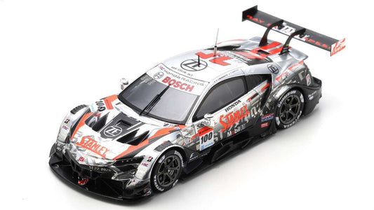 MODELLINO SCALA COMPATIBILE CON STANLEY NSX-GT N.100 GT500 SUPER GT 2022 N.YAMAMOTO-T.MAKINO 1:43 SPARK MODEL SGT035