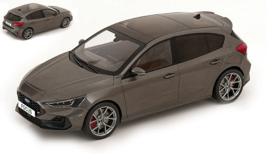 MODELLINO SCALA COMPATIBILE CON FORD FOCUS ST GREY METALLIC 1:18 MODELCARGROUP MCG18454