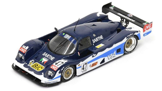 MODELLINO SCALA COMPATIBILE CON COUGAR C 26 S N.47 24 H LE MANS 1991 BOURDONNAIS-TROLLE-BRAND 1:43 SPARK MODEL S3537