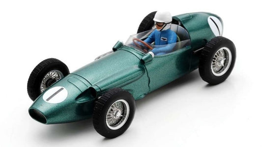 MODELLINO SCALA COMPATIBILE CON ASTON MARTIN DBR4 N.1 2nd INTERNATIONAL TROPHY 1959 ROY SALVADORI 1:43 SPARK MODEL S8135