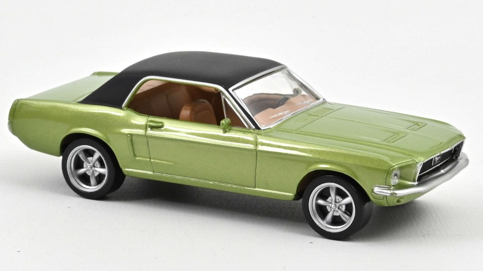 MODELLINO SCALA COMPATIBILE CON FORD MUSTANG COUPE' 1968 METALLIC GREEN JET CAR 1:43 NOREV NV270585