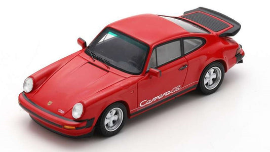 MODELLINO SCALA COMPATIBILE CON PORSCHE 911 3.2 CARRERA CS COUPE 1989 INDIAN RED 1:43 SCHUCO SH450919600