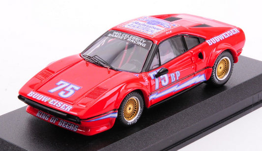 MODELLINO SCALA COMPATIBILE CON FERRARI 308 GTB N.75 SCCA TRANS-AM 1978 PAUL NEWMAN 1:43 BEST MODEL BT9862