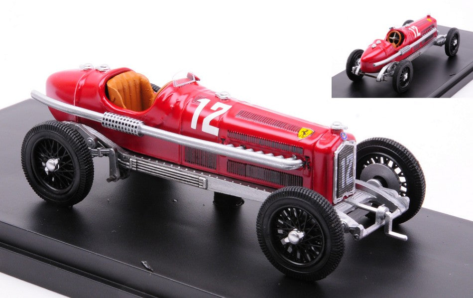 MODELLINO SCALA COMPATIBILE CON ALFA ROMEO P3 N.12 WINNER MONZA ITALY GP 1933 LUIGI FAGIOLI 1:43 RIO RI4733