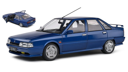 MODELLINO SCALA COMPATIBILE CON RENAULT R21 TURBO MKI 1988 BLUE 1:18 SOLIDO SL1807706