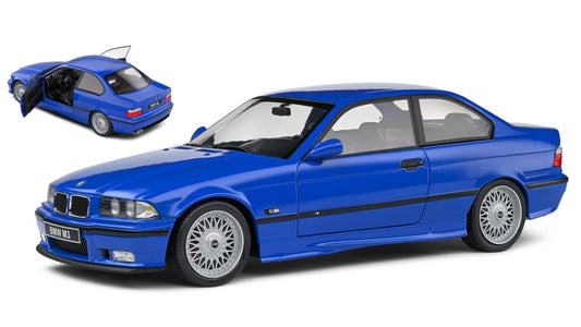 MODELLINO SCALA COMPATIBILE CON BMW 3-SERIES M3 (E36) COUPE 1996 BLUE 1:18 SOLIDO SL1803912