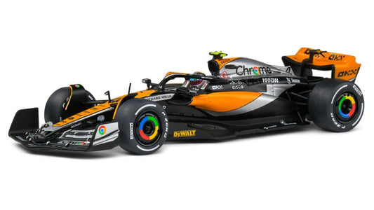 MODELLINO SCALA COMPATIBILE CON McLAREN MCL60 N.4 2nd BRITISH GP 2023 L.NORRIS 1:43 SOLIDO SL4317801